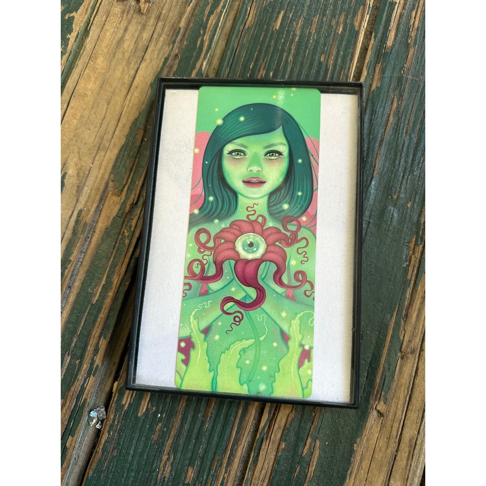 Camilla d'Errico Green Maiden Octopus Eye Surreal Pop Art Framed Print 4x6